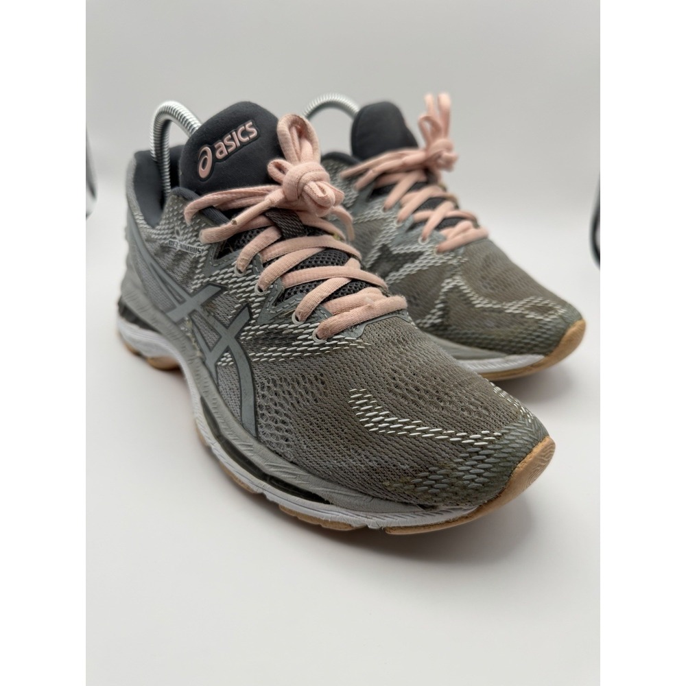 ASICS GEL-Nimbus 20 Running Shoes Women's Size 8 Gray Pink Athletic Sneakers